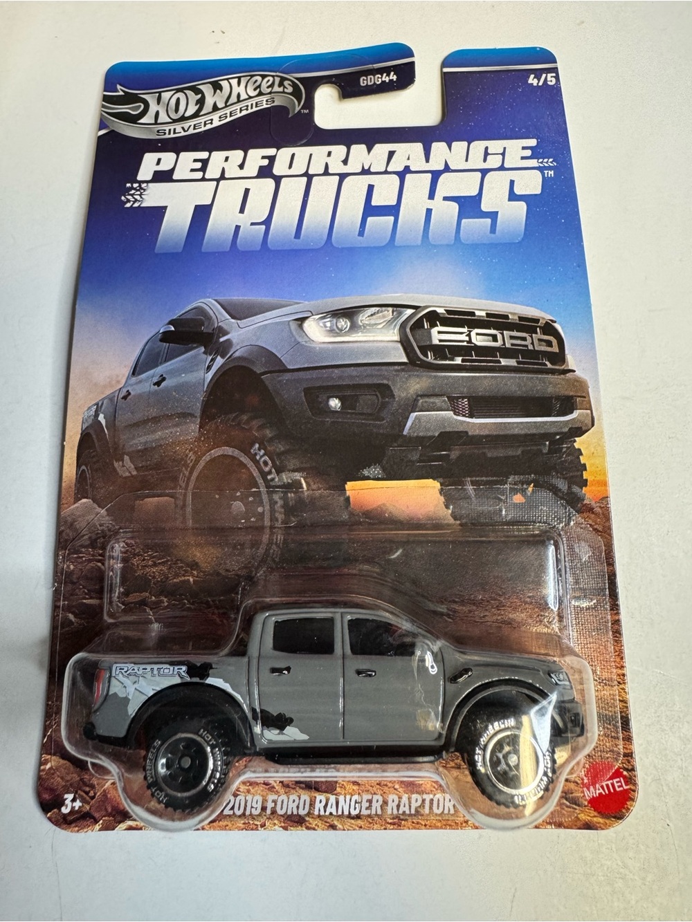 Hot Wheels Silver Series PERFORMANCE TRUCKS 2019 FORD RANGER RAPTOR 4/5